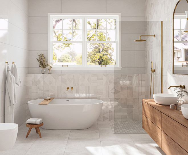 Metallic White Natural 60X60