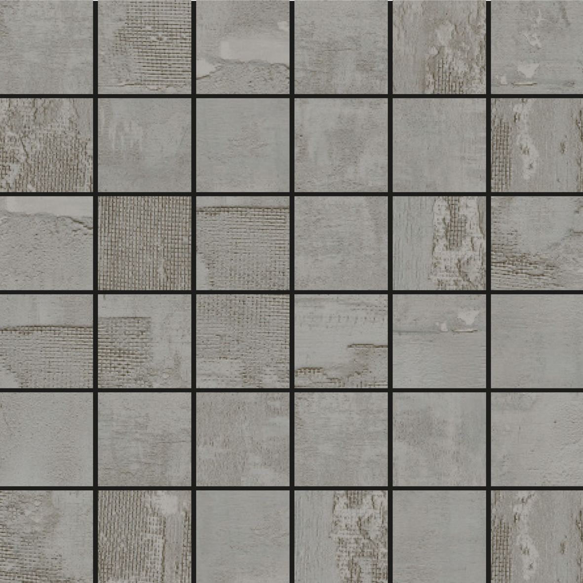 JACQUARD GREY NATURAL MOSAICO 5X5 Ceramicas Aparici